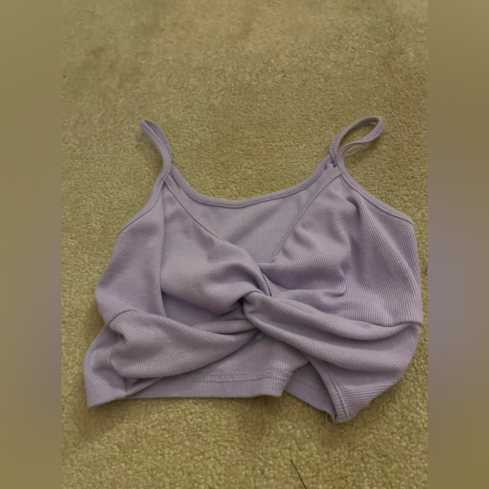 amazon purple knot crop top